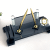 custom desk organizer, pen and business card holder