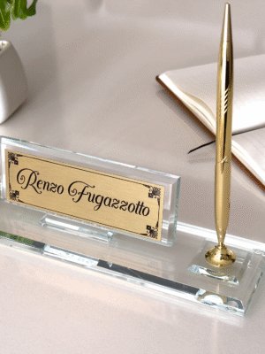 custom desk name plate