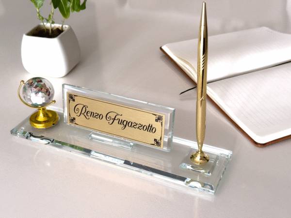 custom desk name plate