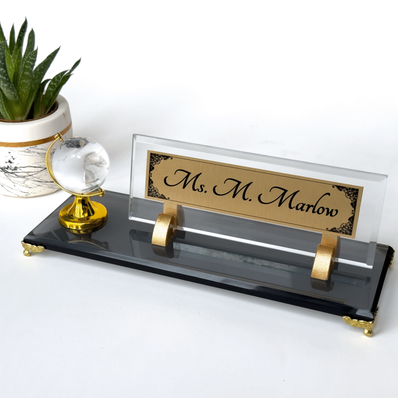 personalized desk name plate
