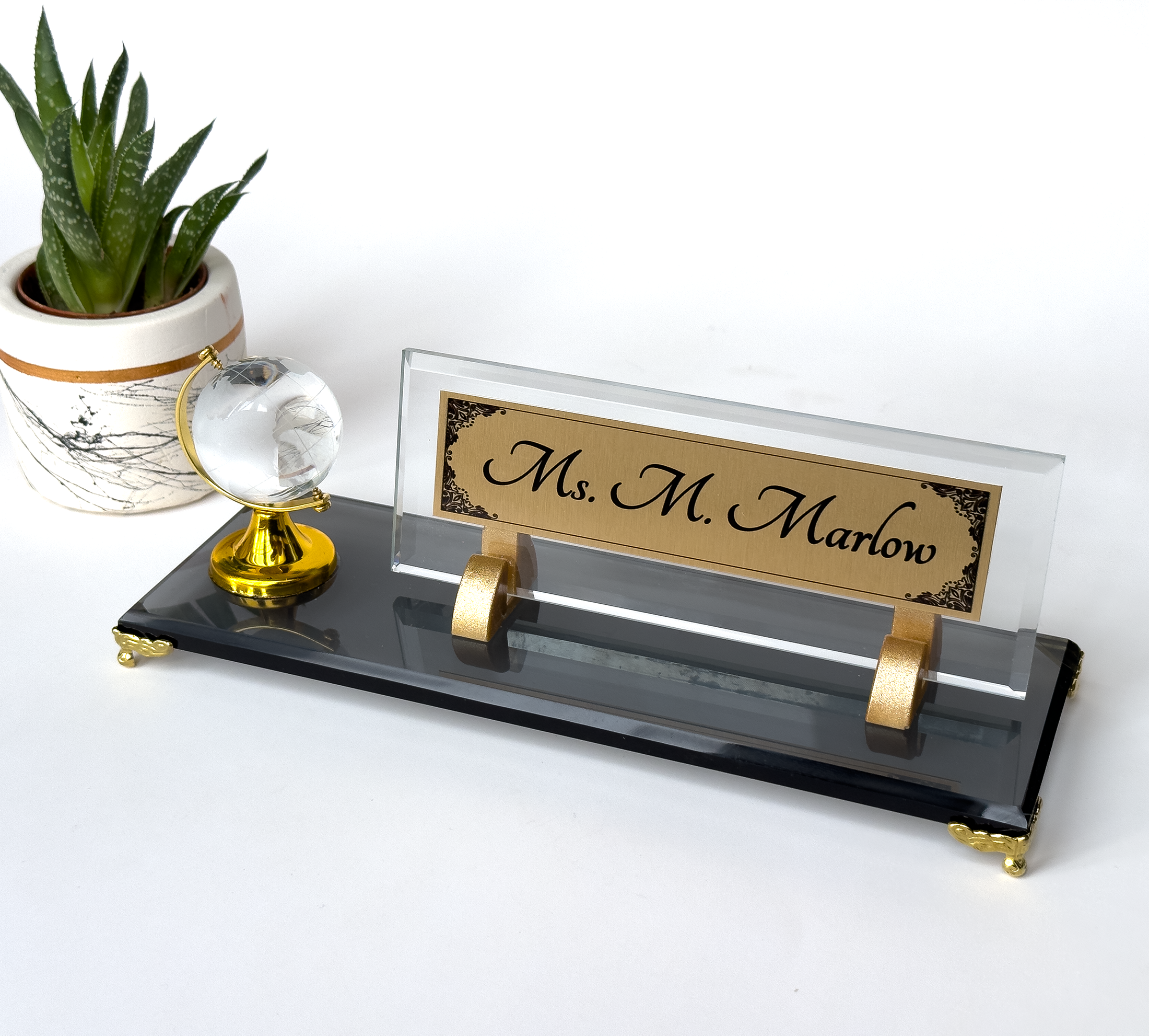 personalized desk name plate