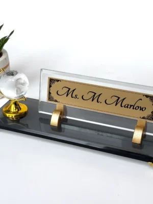 custom desk name plate