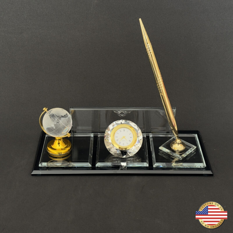 Glass Desk Name Plate