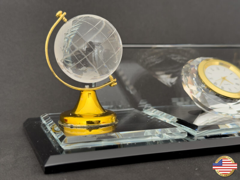 Glass Desk Name Plate