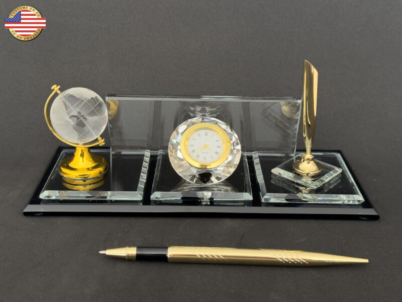 Glass Desk Name Plate