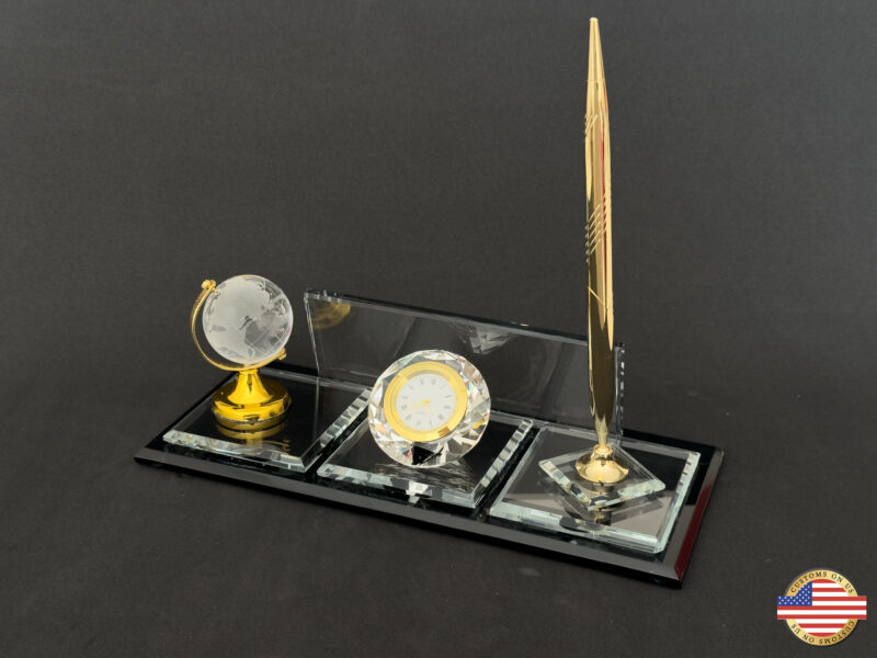 Glass Desk Name Plate