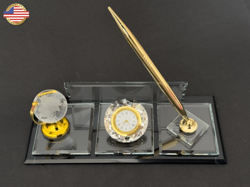 Glass Desk Name Plate