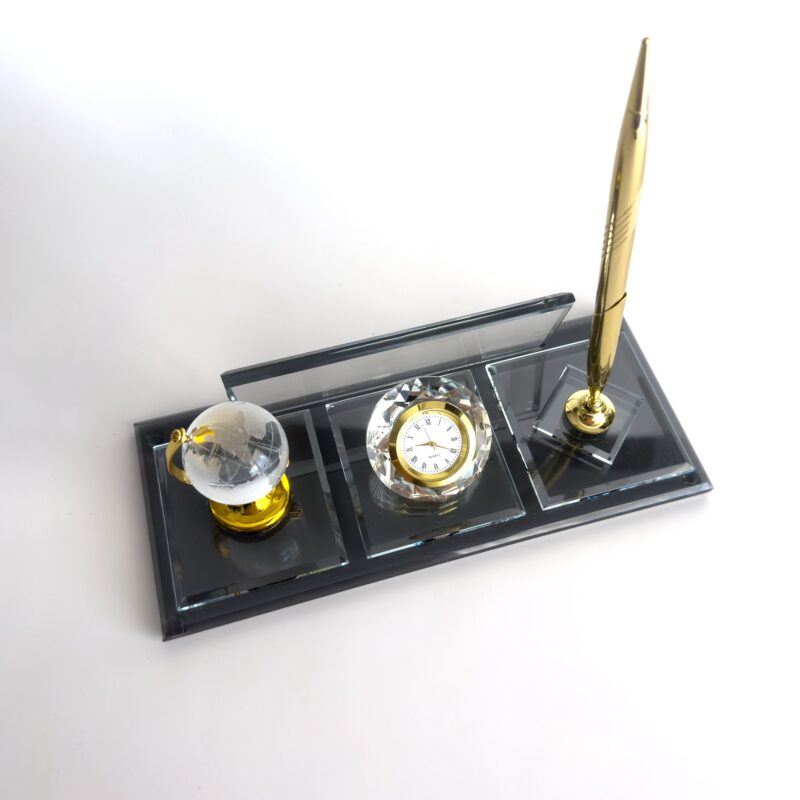 Doctor Name Plate 1.77 x 5.90 in | Glass Globe Set