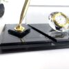 il_fullxfull.6089998496_hvbm.jpg Black Crystal Nameplate | 1.77 x 5.90 in | Gold Pen Set