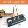 il_fullxfull.6091751302_r3ao.jpg Desk Name Plate with Pen Set | 1.77 x 5.90 in | Card Holder