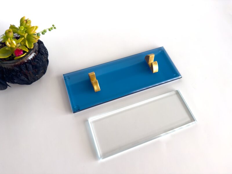 il_fullxfull.6091797418_qqtc.jpg Minimalist Desk Nameplate 1.77 x 5.90 in | Premium Crystal