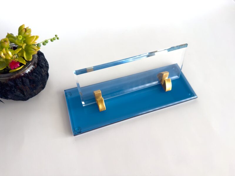 il_fullxfull.6091797810_6atj.jpg Minimalist Desk Nameplate 1.77 x 5.90 in | Premium Crystal