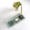 Custom Glass Desk Name Plate with Logo 1.77 x 5.90 in