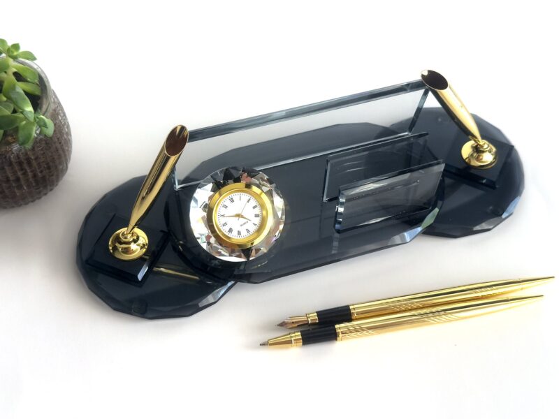 Doctor Office Gift 1.77 x 5.90 in | Golden Oval Crystal Set