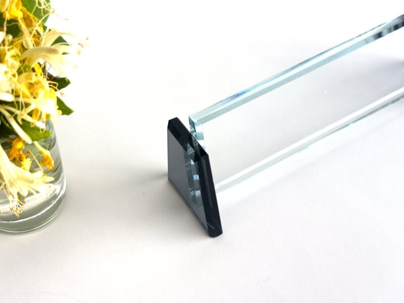 il_fullxfull.6093604126_lpsk.jpg Minimalist Desk Nameplate | 1.77 x 5.90 in | Clear & Black Crystal