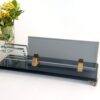 Executive Desk Sign 1.77 x 5.90 inches Black Crystal Desk Nameplate with Integrated Business Card Holder Executive Desk Sign 1.77 x 5.90 inches Black Crystal Desk Nameplate with Integrated Business Card Holder