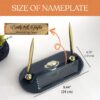 il_fullxfull.6096303418_89l7.jpg Custom Glass Nameplate 1.77 x 5.90 in | Oval Black Crystal