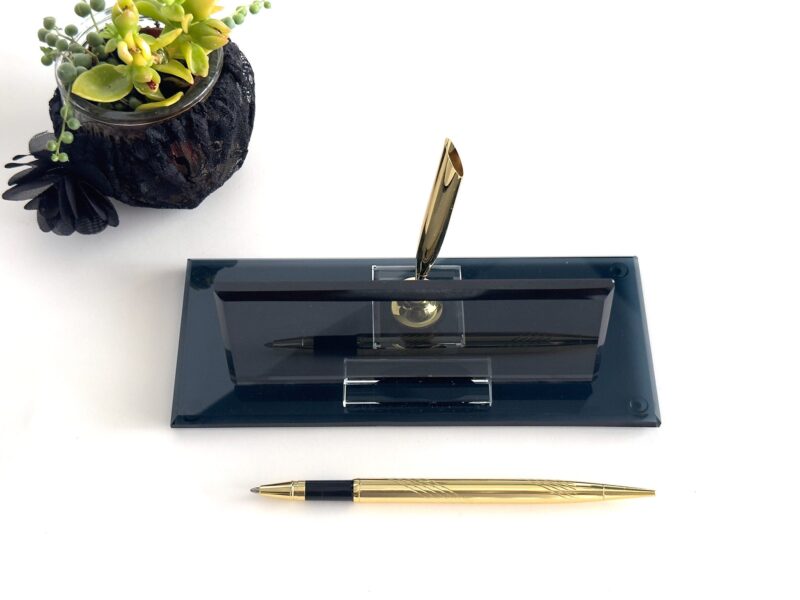 Luxury Corporate Gift 1.77 x 5.90 in | Custom Black Glass