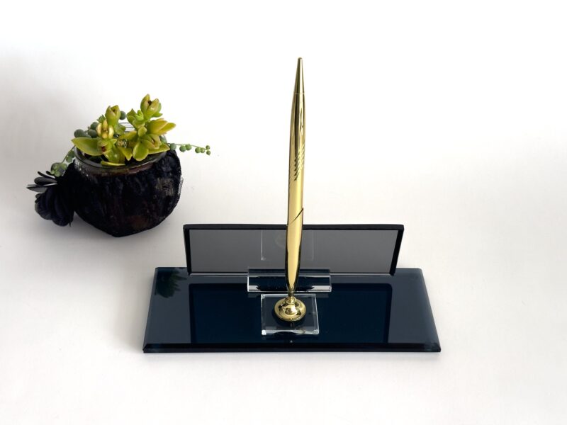 Luxury Corporate Gift 1.77 x 5.90 in | Custom Black Glass