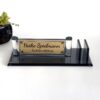 Doctor Office Gift 1.77 x 5.90 in | Custom Black Glass