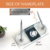 il_fullxfull.6113759798_sd5s.jpg PhD Office Nameplate 1.77 x 5.90 in | Crystal Clock Set