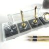 Crystal Desk Set 1.77 x 5.90 in | Double Pen & Card Holder