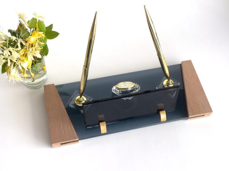 il_fullxfull.6140152859_kzu1.jpg Personalized Executive Gift for Office 1.77 x 5.90 in | Wood & Glass