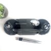 il_fullxfull.6141415775_t0he.jpg Custom Glass Desk Name Plate | 1.77 x 5.90 in | Oval Silver Edition