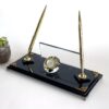 Personalized Executive Gift for Office 1.77 x 5.90 inches Black Crystal Desk Name Plate with Golden Pen Personalized Executive Gift for Office 1.77 x 5.90 inches Black Crystal Desk Name Plate with Golden Pen