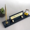 Doctor Name Plate 1.77 x 5.90 in | Crystal Globe Set