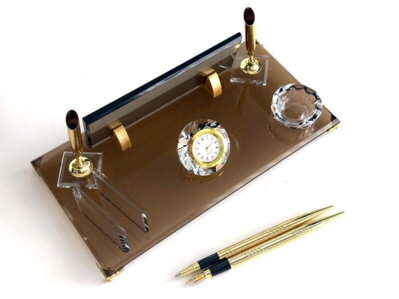il_fullxfull.6153993763_ounx-1.jpg Executive Office Decor 1.77 x 5.90 in | Bronze Glass Set