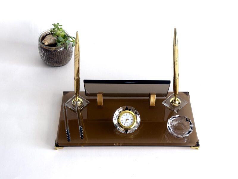 il_fullxfull.6153993769_pzp3.jpg Executive Office Decor 1.77 x 5.90 in | Bronze Glass Set
