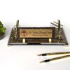 il_fullxfull.6536086481_mh2o.jpg Custom Pastor Gift 1.77 x 5.90 in | Bronze Glass Set