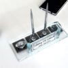 Custom Desk Organizer Set | 1.77 x 5.90 in | Silver Plate Edition
