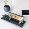 il_fullxfull.69Executive Desk Sign 1.77 x 5.90 inches Black Crystal Desk Nameplate with Integrated Business Card Holder95947091_eclc.jpg Executive Desk Sign 1.77 x 5.90 inches Black Crystal Desk Nameplate with Integrated Business Card Holder