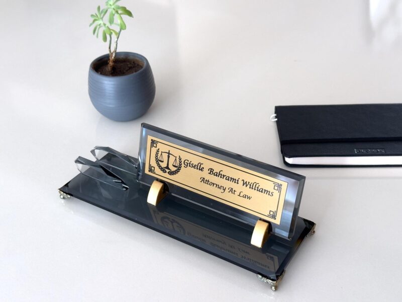 il_fullxfull.69Executive Desk Sign 1.77 x 5.90 inches Black Crystal Desk Nameplate with Integrated Business Card Holder95947091_eclc.jpg Executive Desk Sign 1.77 x 5.90 inches Black Crystal Desk Nameplate with Integrated Business Card Holder