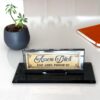 Custom Glass Desk Name Plate with Logo 1.77 x 5.90 in | Nurse