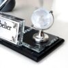 Custom Glass Desk Name Plate with Logo 1.77 x 5.90 in | CEO