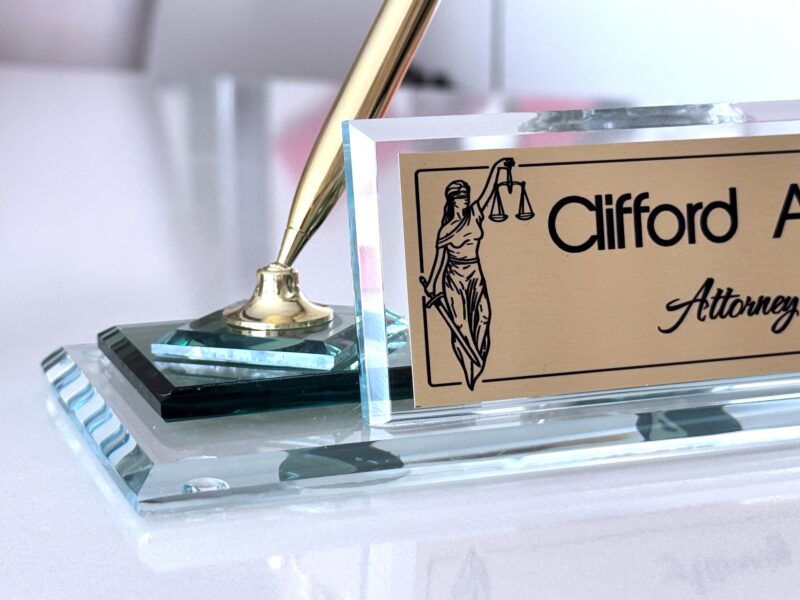 Lawyer Desk Accessory 1.77 x 5.90 in | Themis Justice Set