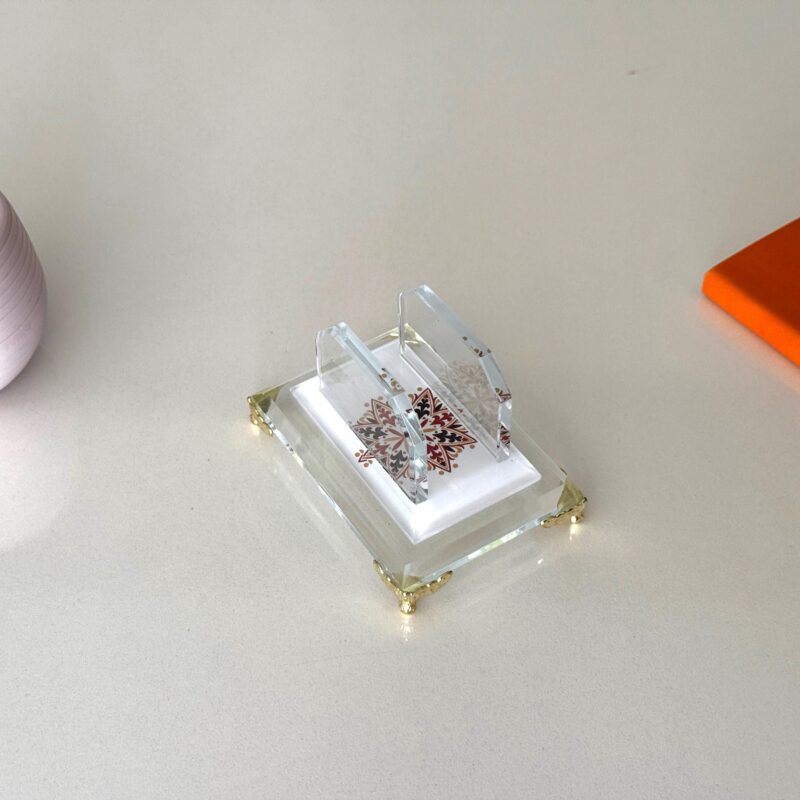 il_fullxfull.7263239389_44hw.jpg Luxury Office Decor 6-Piece Crystal Set | Gold Accents & Clock