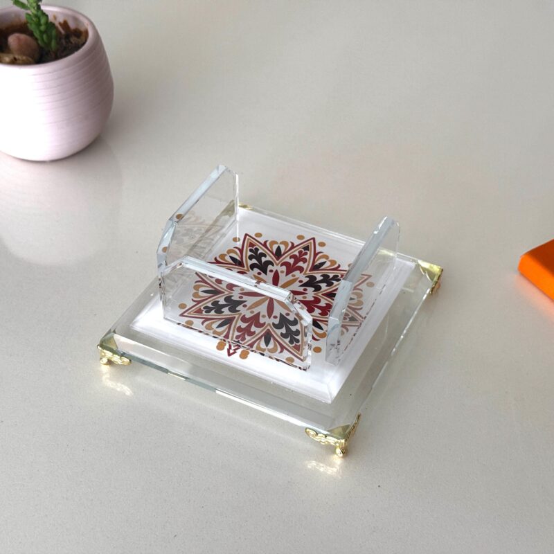 il_fullxfull.7263239401_k9f7.jpg Luxury Office Decor 6-Piece Crystal Set | Gold Accents & Clock